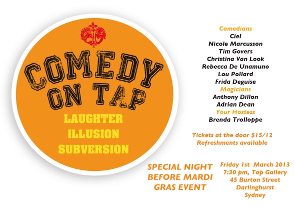 Comedy On Tap - fabulous live comedy